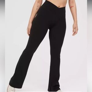 OFFLINE By Aerie Real Me High Waisted Crossover Flare Legging